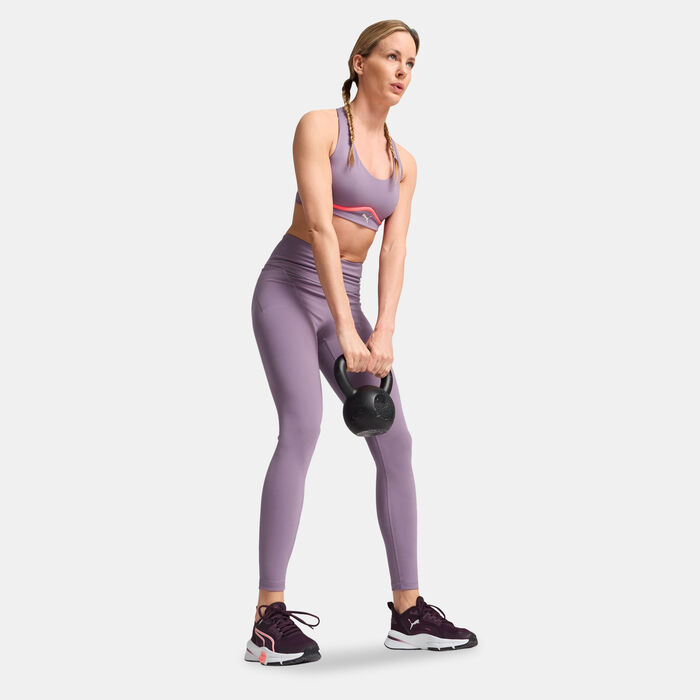 PUMA Women's CLOUDSPUN Soft Training Leggings Purple PUMA Women's CLOUDSPUN Soft Training Leggings Purple image number 2