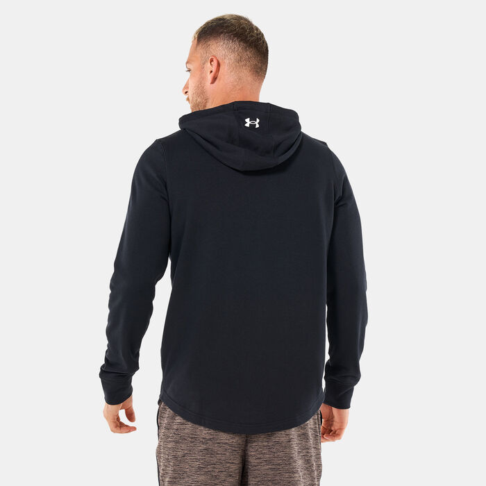 Under Armour Men's Project Rock Terry Hoodie Black Under Armour Men's Project Rock Terry Hoodie Black image number 1