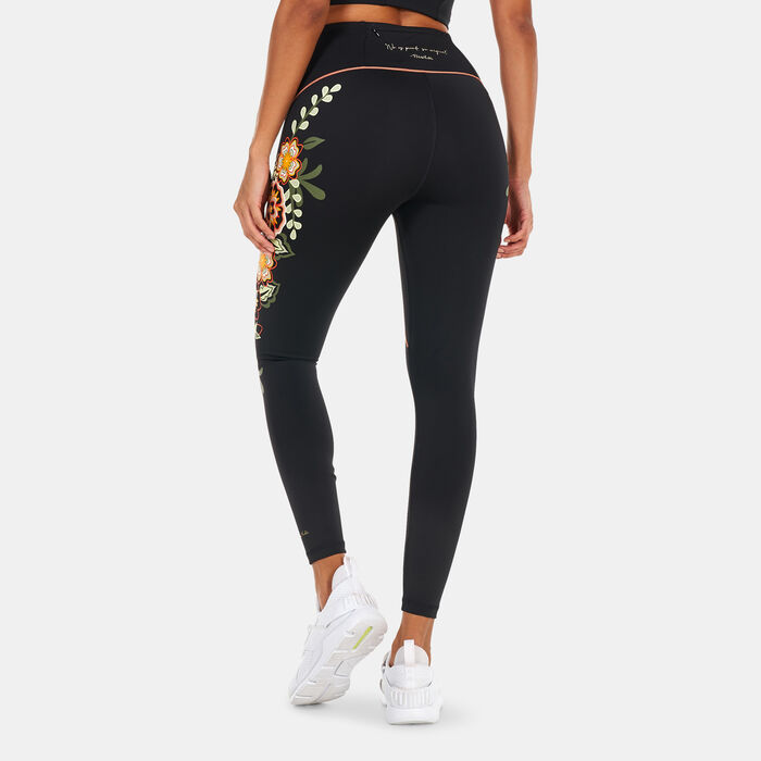 PUMA Women's X Frida Kahlo 7/8 Leggings Black PUMA Women's X Frida Kahlo 7/8 Leggings Black image number 1