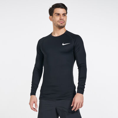 Nike Men's Pro Long Sleeve T-Shirt Black Nike Men's Pro Long Sleeve T-Shirt Black