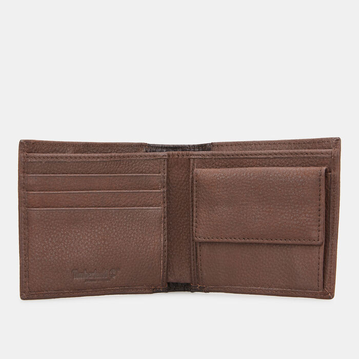 Timberland Men's Bifold Coin Pocket Wallet Brown Timberland Men's Bifold Coin Pocket Wallet Brown image number 1