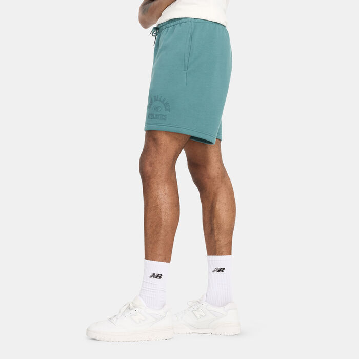 New Balance Men's Sport Essentials Fleece Graphic Shorts Green image number 2