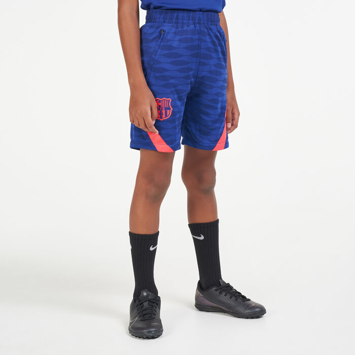Nike Kids' F.C. Barcelona Strike Football Shorts Blue Nike Kids' F.C. Barcelona Strike Football Shorts Blue image number 0