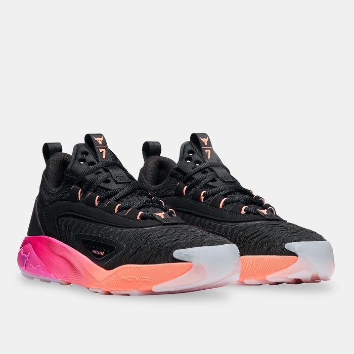 Under Armour Men's Project Rock 7 Training Shoes Black Under Armour Men's Project Rock 7 Training Shoes Black image number 1