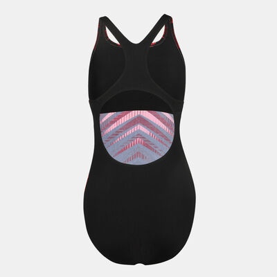 Speedo Women's Digital Placement Medalist Swimsuit Black