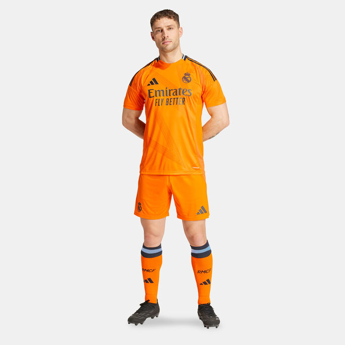 adidas Men's Real Madrid 24/25 Away Replica Football Shorts Orange adidas Men's Real Madrid 24/25 Away Replica Football Shorts Orange image number 2
