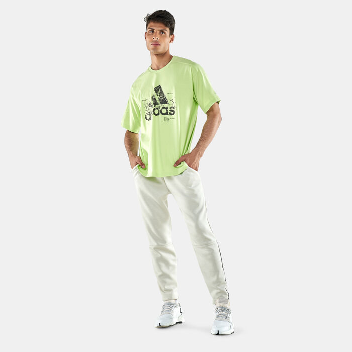 adidas Men's PRSVE Badge Of Sports T-Shirt Green adidas Men's PRSVE Badge Of Sports T-Shirt Green image number 2