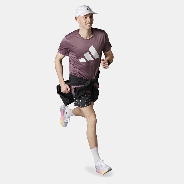 adidas Men's Run It T-Shirt Purple adidas Men's Run It T-Shirt Purple image number 2