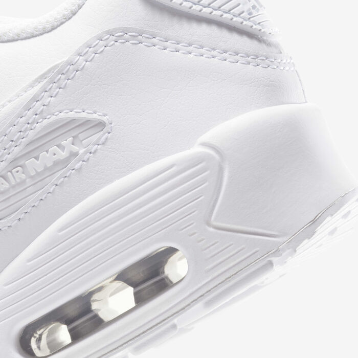 Nike Kids' Air Max 90 LTR Shoes White Nike Kids' Air Max 90 LTR Shoes White image number 9