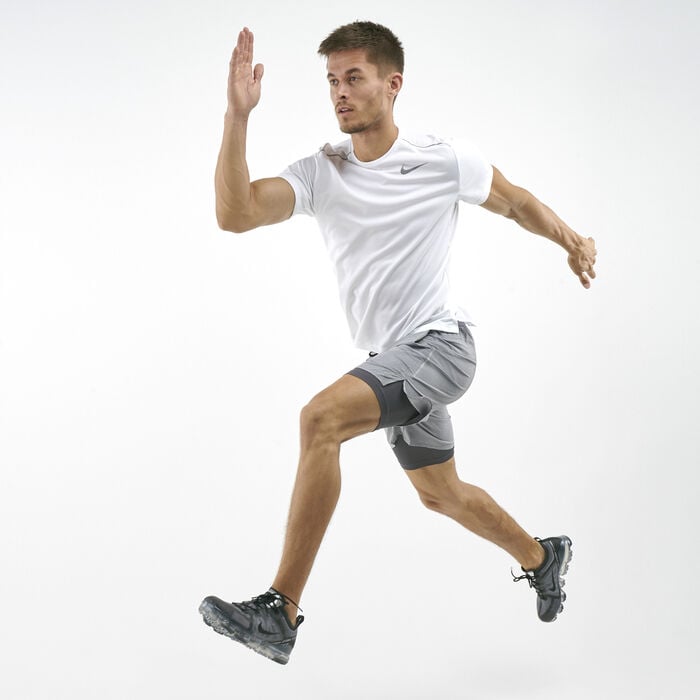 Nike Men's Dri-FIT Miller Running T-Shirt White Nike Men's Dri-FIT Miller Running T-Shirt White image number 2