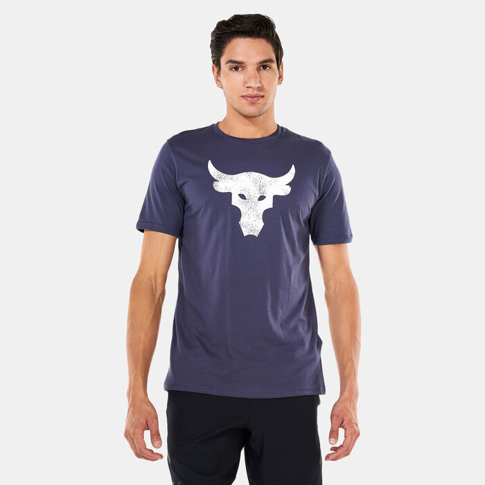 Under Armour Men's Project Rock Brahma Bull T-Shirt Purple Under Armour Men's Project Rock Brahma Bull T-Shirt Purple image number 0