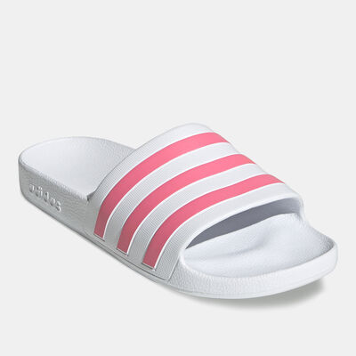 adidas Women's Adilette Aqua Slides Red