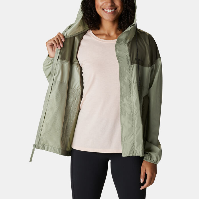 Columbia Women's Flash Challenger™ Novelty Windbreaker Jacket Green image number 2