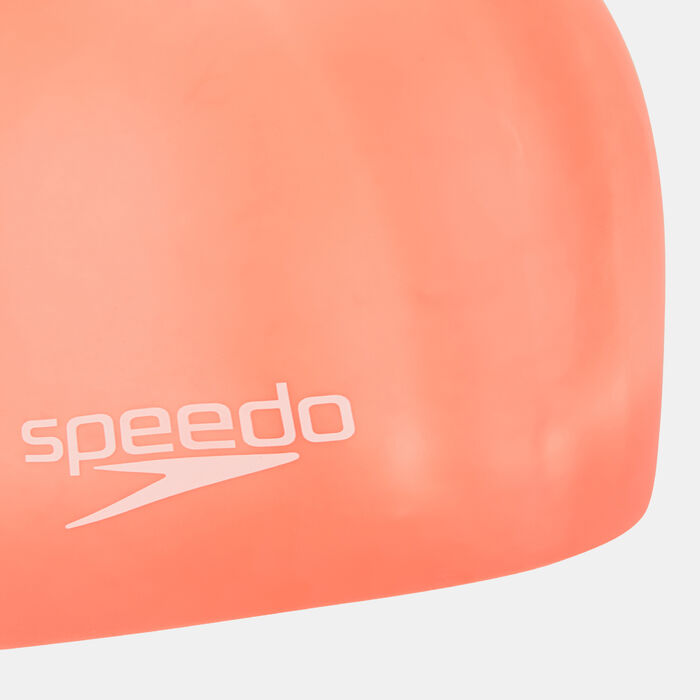 Speedo Plain Moulded Cap Pink Speedo Plain Moulded Cap Pink image number 2