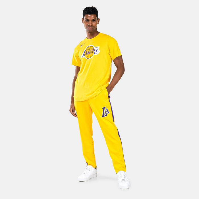 Nike Men's Los Angeles Lakers Dri-FIT NBA Logo T-Shirt yellow Nike Men's Los Angeles Lakers Dri-FIT NBA Logo T-Shirt yellow image number 2