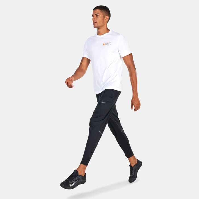 Nike Men's Dri-FIT Running T-Shirt White Nike Men's Dri-FIT Running T-Shirt White image number 2