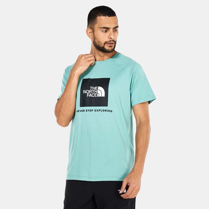 The North Face Men's Raglan Redbox T-Shirt Green The North Face Men's Raglan Redbox T-Shirt Green image number 0