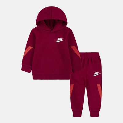 Nike Kids' Sportswear Taping Pullover Set Pink
