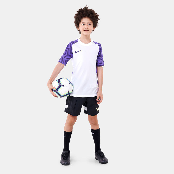Nike Kids' Strike II Football Jersey T-Shirt White Nike Kids' Strike II Football Jersey T-Shirt White image number 2