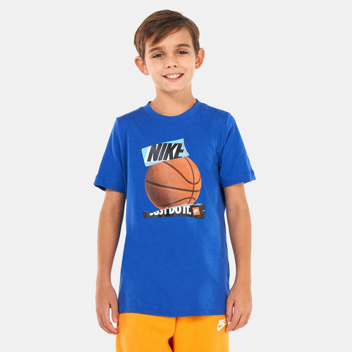 Nike Kids' Sportswear T-Shirt (Older Kids) Blue Nike Kids' Sportswear T-Shirt (Older Kids) Blue image number 0