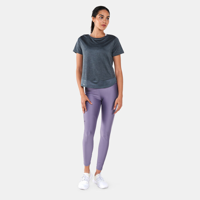 Under Armour Women's UA Tech™ Vent T-Shirt Black Under Armour Women's UA Tech™ Vent T-Shirt Black image number 2