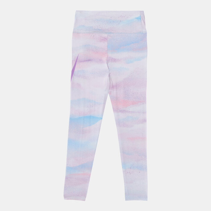Nike Kids' Allover Print Leggings Blue Nike Kids' Allover Print Leggings Blue image number 1