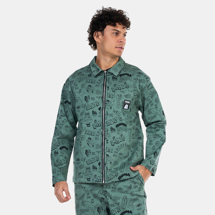 PUMA  Men's x RIPNDIP Shirt Green image number 0