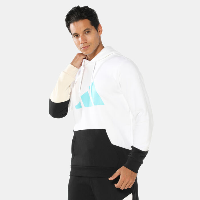 adidas Men’s Sportswear Colourblock Hoodie White adidas Men’s Sportswear Colourblock Hoodie White image number 0