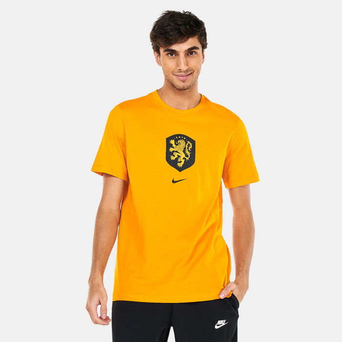 Nike Men's Netherlands Crest World Cup T-Shirt - 2022/23 Orange Nike Men's Netherlands Crest World Cup T-Shirt - 2022/23 Orange image number 0