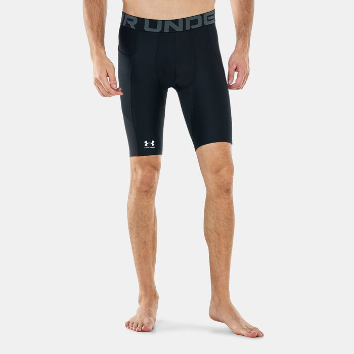 Under Armour Men's UA HeatGear® Armour Long Shorts Black Under Armour Men's UA HeatGear® Armour Long Shorts Black image number 0