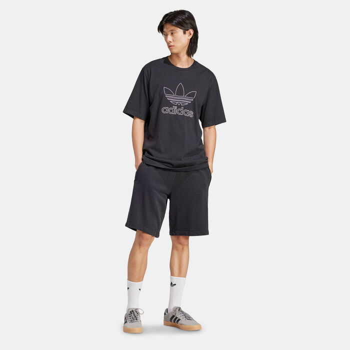 adidas Originals Men's Adicolor Outline Trefoil T-Shirt Black adidas Originals Men's Adicolor Outline Trefoil T-Shirt Black image number 2