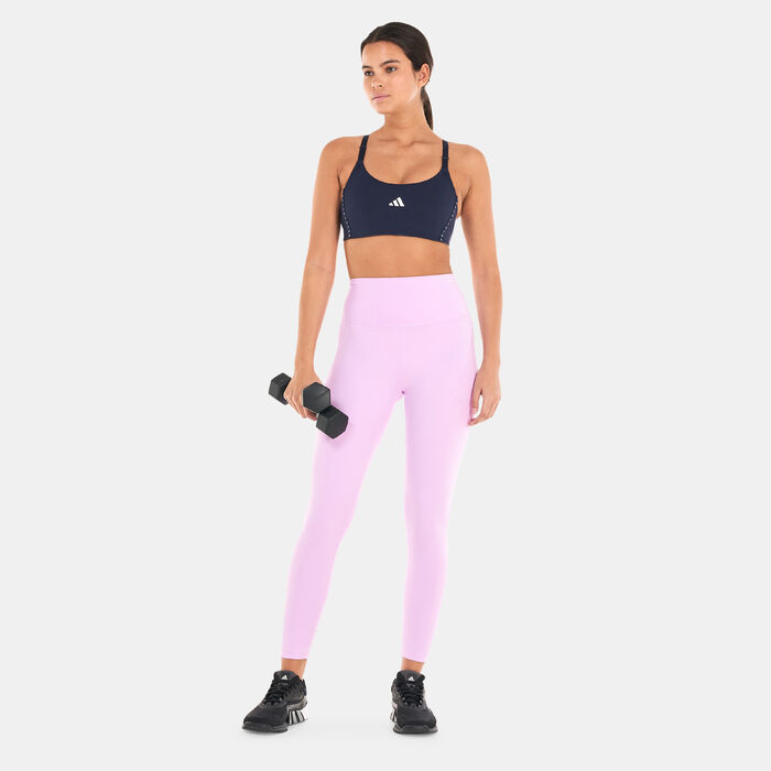 adidas Women's Aeroimpact Training Light-Support Techfit Sports Bra Blue adidas Women's Aeroimpact Training Light-Support Techfit Sports Bra Blue image number 2