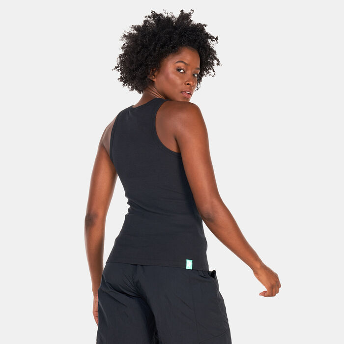 Nike Women's Sportswear Ribbed Tank Top Black image number 1