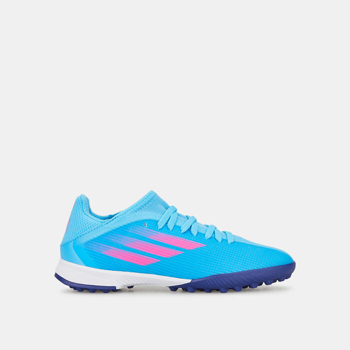 adidas Kids' X Speedflow Messi.3 Turf Ground Football Shoe Blue adidas Kids' X Speedflow Messi.3 Turf Ground Football Shoe Blue image number 0