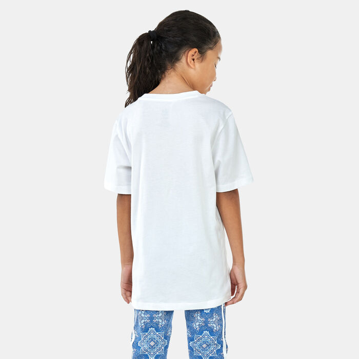 adidas Originals Kids' Flower Print T-Shirt White image number 3