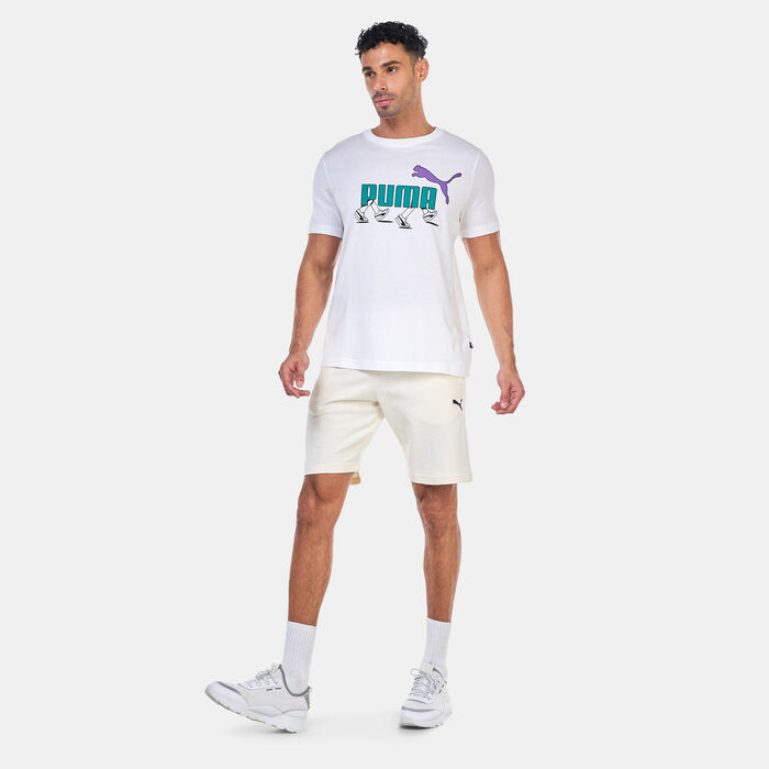 PUMA Men's Graphics Sneaker T-Shirt White image number 2