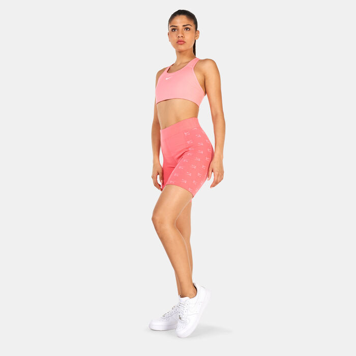 Nike Women's 1-Piece Pad Sports Bra Pink Nike Women's 1-Piece Pad Sports Bra Pink image number 2
