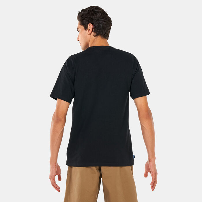Vans Men's Krooked By Natas For Ray Off The Wall Classic T-Shirt Black image number 1