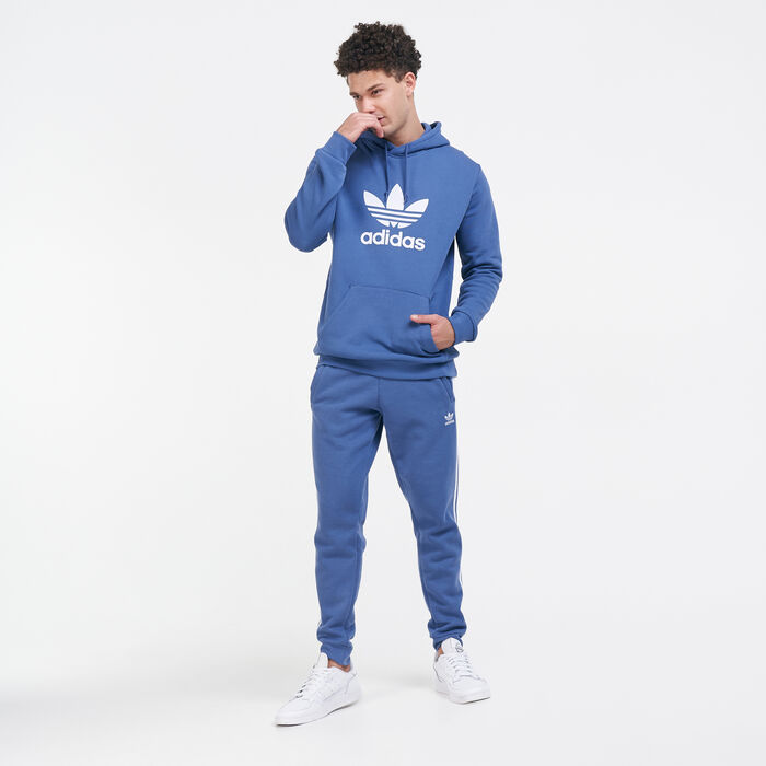adidas Originals Men's Trefoil Hoodie Blue adidas Originals Men's Trefoil Hoodie Blue image number 2