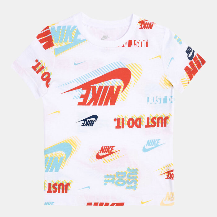 Nike Kids' Active Printed T-Shirt (Younger Kids) White Nike Kids' Active Printed T-Shirt (Younger Kids) White image number 0