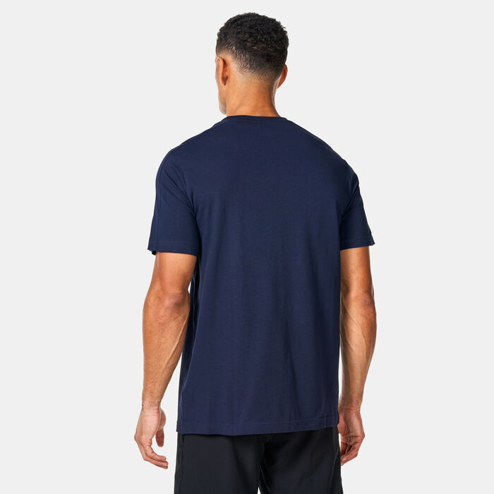 adidas Men's Essentials 3-Stripes T-Shirt Blue adidas Men's Essentials 3-Stripes T-Shirt Blue image number 1