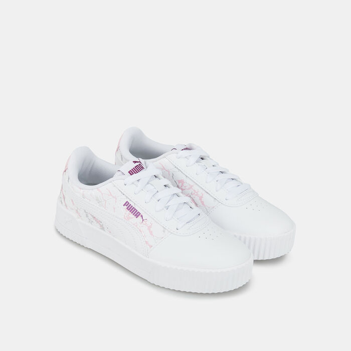 PUMA Kids' Carina Marble Glitter Shoe White PUMA Kids' Carina Marble Glitter Shoe White image number 1