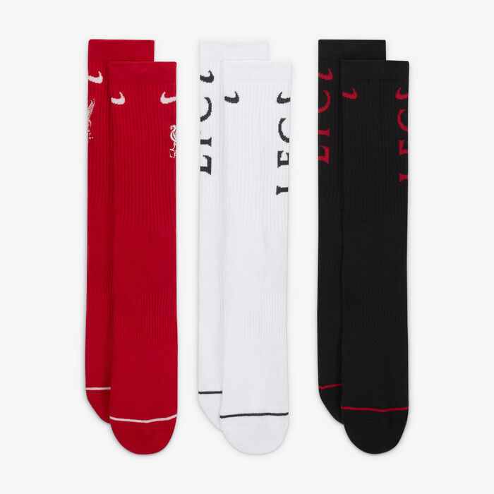 Nike Liverpool Everyday Socks (3 Pairs) Multi Nike Liverpool Everyday Socks (3 Pairs) Multi image number 1