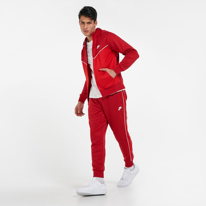 Nike Men's Sportswear Full-Zip Hoodie Red image number 2