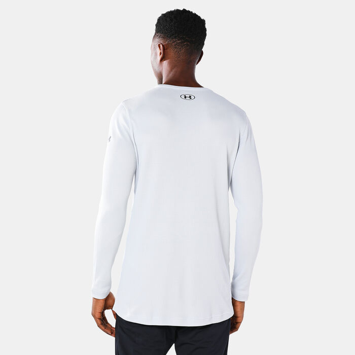 Under Armour Men's Project Rock Authentic T-Shirt Grey Under Armour Men's Project Rock Authentic T-Shirt Grey image number 1