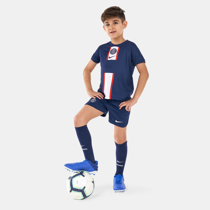 Nike Kids' Paris Saint-Germain Dri-FIT Stadium Home Jersey - 2022/23 (Older Kids) Blue image number 2