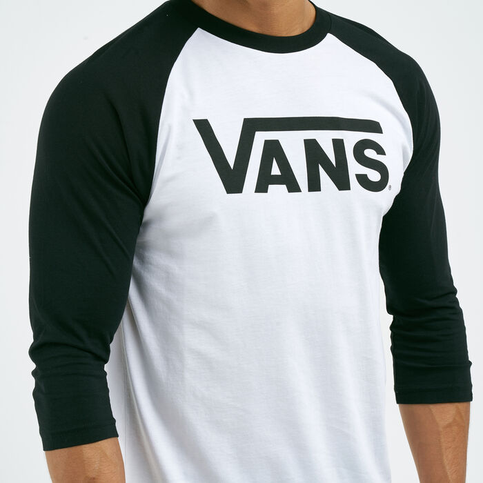 Vans Men's Classic Raglan T-Shirt White image number 3
