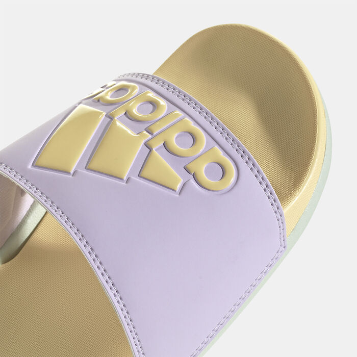 adidas Women's Adilette Comfort Slides Purple adidas Women's Adilette Comfort Slides Purple image number 4