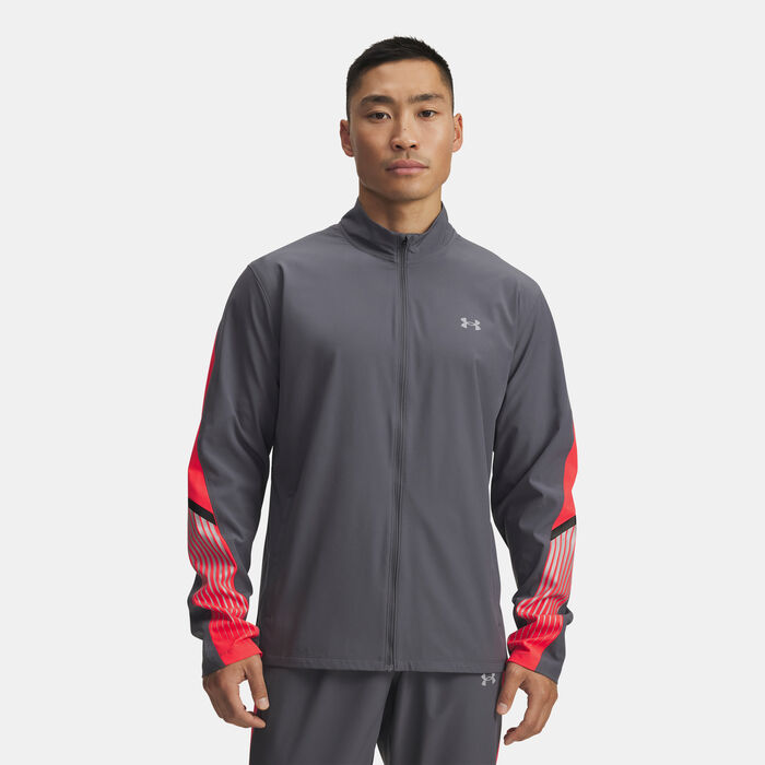 Under Armour Men's Velociti Storm Running Jacket Grey image number 0