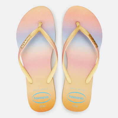 Havaianas Women's Slim Gradient Sunset Flip Flops yellow